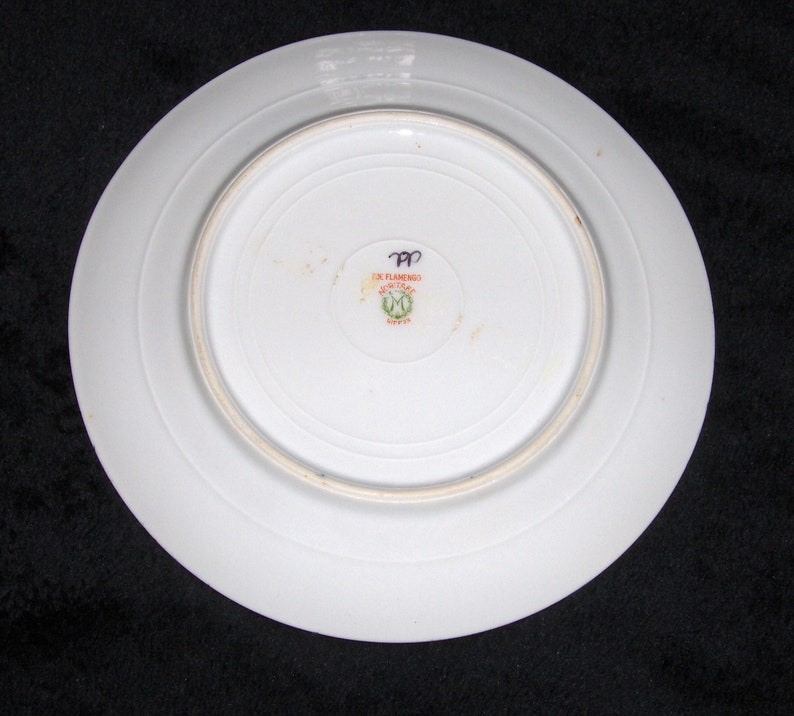 Vintage The Flamenco Noritake Nippon Salad Dish Floral Porcelain Dessert Plate image 3