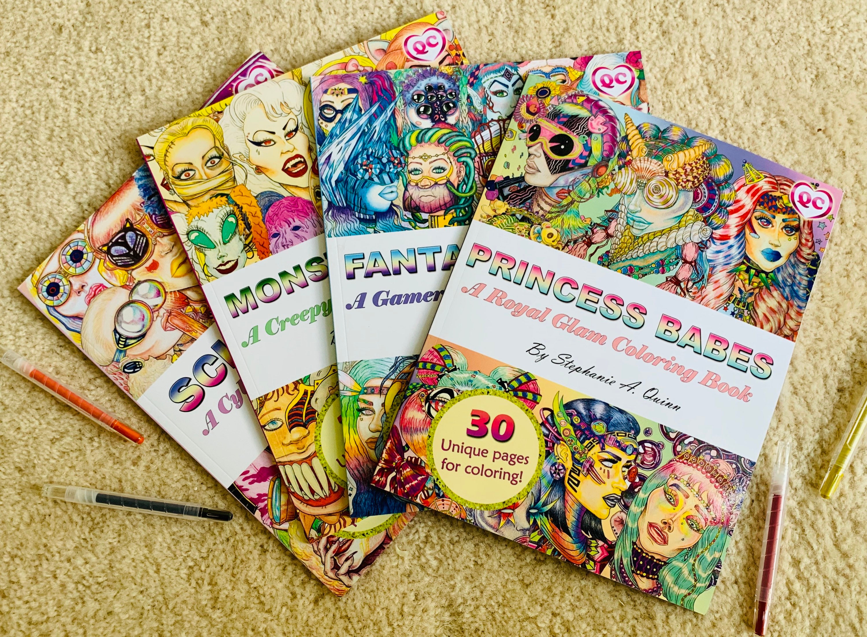 Complete Coloring Book Set 4 Books Included | Etsy