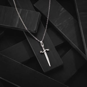 Sterling Silver 925 Sword Necklace, Silver Sword Necklace, Sword Pendant, Silver Jewelry, Tiny Necklace, Gift For Her