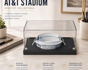 Personalisiertes AT & T Stadion 3D-Modell, DIY malbares Stadion Geschenk, Sport-Fan-Andenken, Fußball-WM 2026, Schreibtisch-Dekoration
