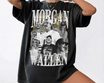 D21 Comfort Colors®  Morgan Wallen Vintage Bootleg 90s Shirt, Collage Graphic Country Music Tee, Vintage Wash Concert Streetwear Fan Merch