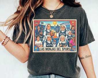 Las Monjas Del Spurs Shirt, San Antonio Spurs Basketball Graphic Tee, Go Spurs Go Vintage Fan Apparel, Spurs Nun Meme Shirt