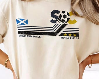 Scotland Soccer World Cup 2026 T-Shirt, Tartan Army Fan Gift, Retro Football Tee