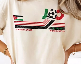 Jordan Soccer World Cup T-Shirt, Jordan Football Fan Gift, 2026 World Cup Jersey
