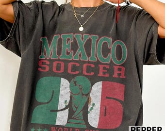 Mexico 2026 Soccer T-Shirt, World Cup USA Canada Mexico Fan Gift, Uniforme De Mexico Para Niño