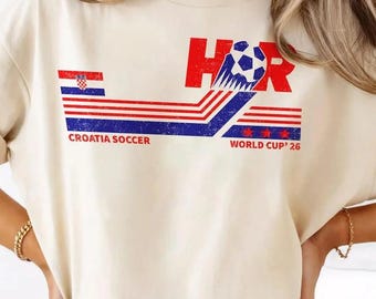 Croatia Soccer World Vintage Comfort Colors Shirt