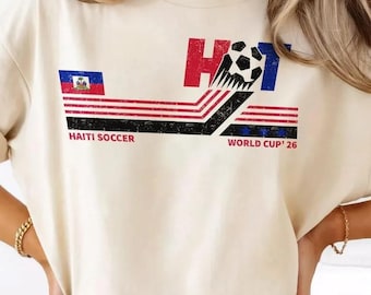 Haiti Soccer World Vintage Comfort Colors Shirt
