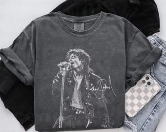 Camiseta D09 Comfort Colors® de Michael Jackson, Camiseta de Michael Jackson Rey del Pop, Camiseta de Michael Jackson, Camiseta de MJ Rey del Pop