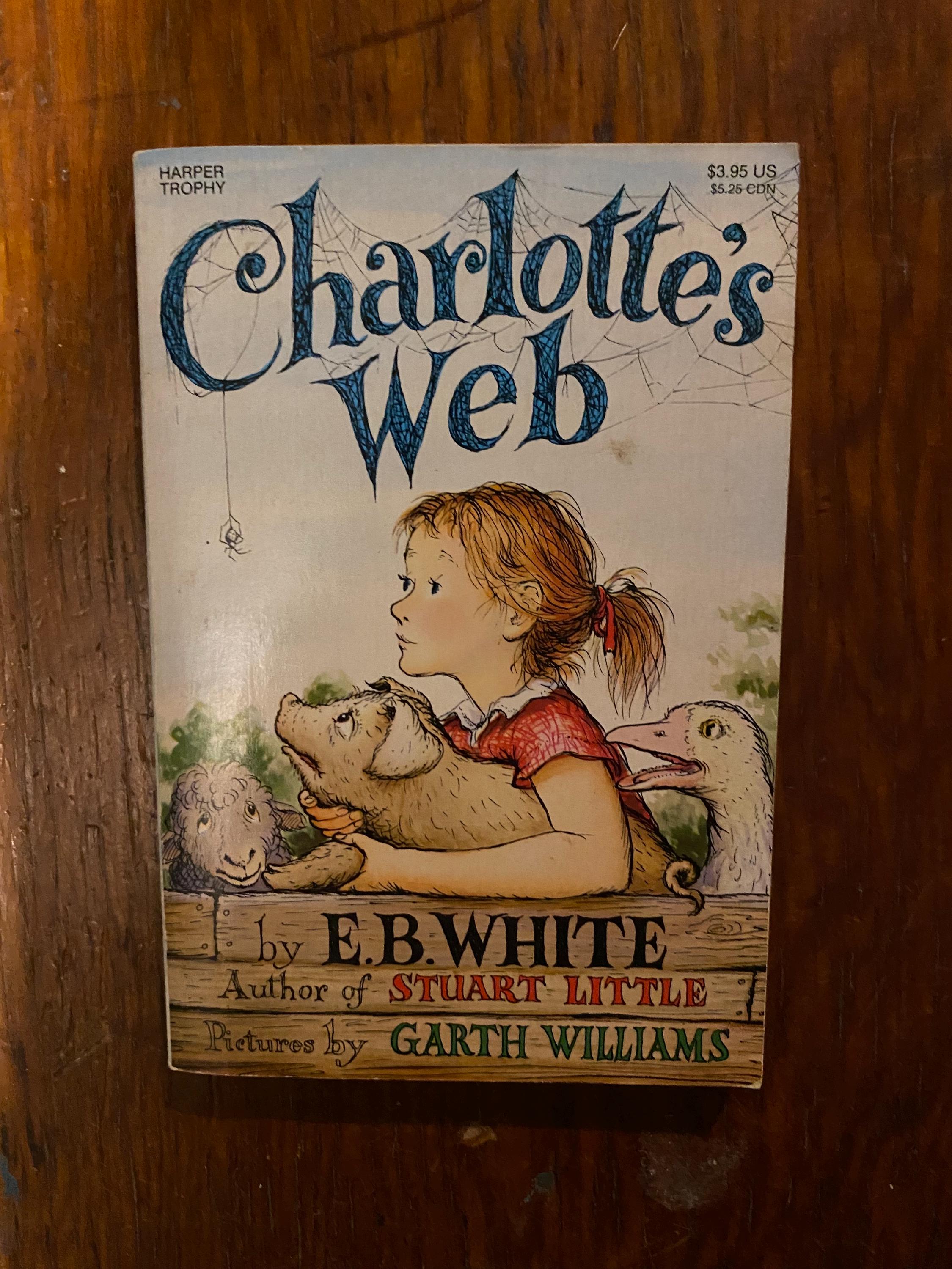 Vintage Charlotte's Web by E.B. White - Harper Trophy Paperback (garth ...