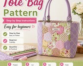 Easy Tote Bag Sewing Pattern PDF | Beginner Friendly DIY Bag Pattern | Reusable Grocery Tote | Instant Download