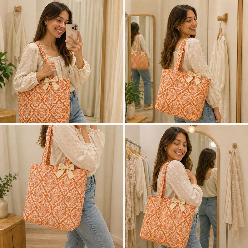 Quilted Tote Bag Sewing Pattern | Large Travel Bag Tutorial (PDF ...