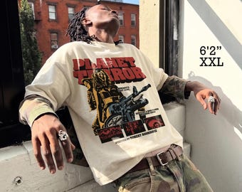 Planet Terror Movie T-Shirt | Oversized Drop Shoulder Streetwear Tee