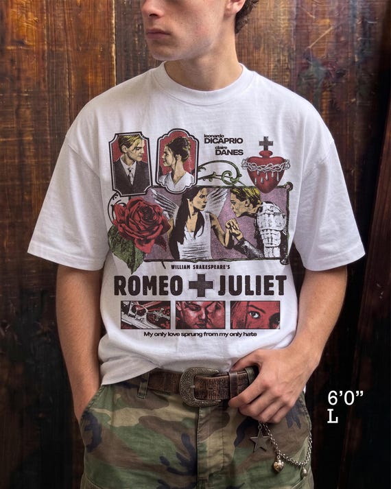 Romeo + Juliet 1996 Movie T-Shirt | Oversized Drop Shoulder Streetwear Tee