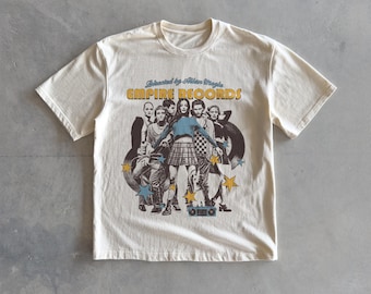 Empire Records / T-shirt del film / T-shirt da film / Pesante, oversize / T-shirt streetwear con spalle scese / Stile vintage