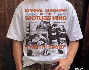 Eternal Sunshine Spotless Mind | Movie T-Shirt | Flim T-Shirt | Heavyweight Oversized | Drop Shoulder | Vintage Style
