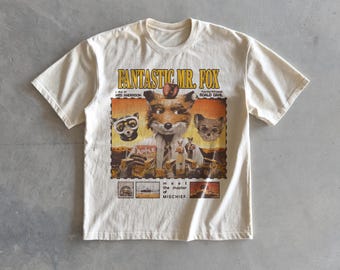 Mr. Fox | Wes Anderson | Movie T-Shirt | Flim T-Shirt | Vintage Style