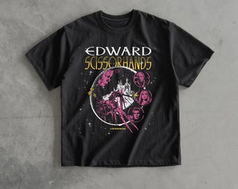 edward scissorhands, tim burton, vintage movie t-shirt, flim t-shirt