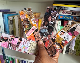Marcapáginas para lectores afroamericanos: Amante de los libros, accesorio de lectura, arte de la cultura afroamericana.