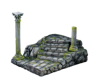 JXK Studio Ancient Ruins Diorama Base: Classical Temple Scene, 1/12 Scale Action Figures