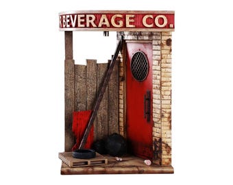 JXKスタジオ ヴィンテージ飲料店ジオラマ：1/12スケールアクションフィギュアディスプレイシーン