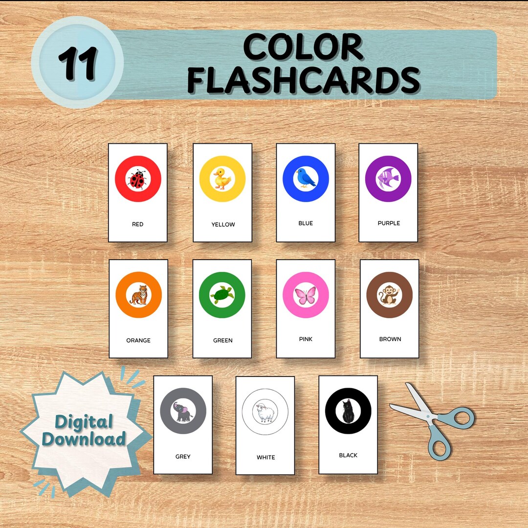 Color Flashcards for Toddlers | Preschool Learning Activity ...