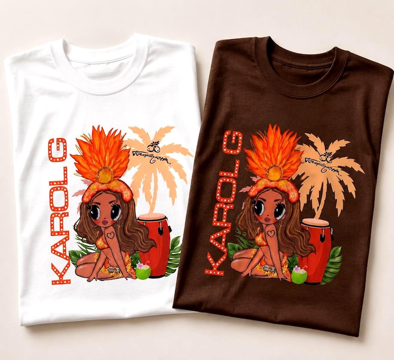Tropicoqueta, Latina Graphic Tee, Karol G Concert Shirt, Vacation Vibes Apparel image 3