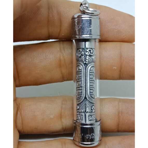 Thai Famouse Monk Jewelry Amulet Takrut Tow Wedsuwaan Daung Sedtee Lucky Busseness Trader Pendant Be 62 Duo Singhaa Magic by Lp Rod Wat Kogrom Temple Surin