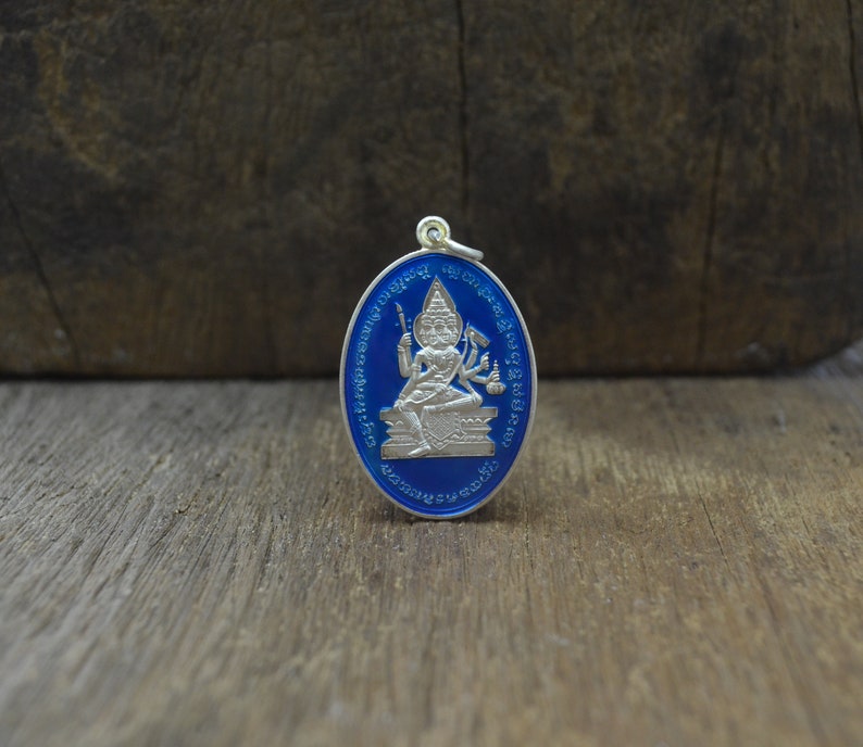 Thai Amulet Pendant PhraProm 4 Faces Buddha for Life Wealth and Lucky Pendant