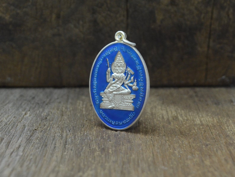 Thai Amulet Pendant PhraProm 4 Faces Buddha for Life Wealth and Lucky Pendant