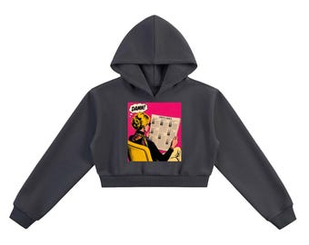 IYKYK Snarky Political Essential Cropped Hoodi