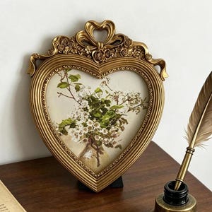 フォトフレーム Vintage heart photo flame Vintage Heart Frame - Etsy
