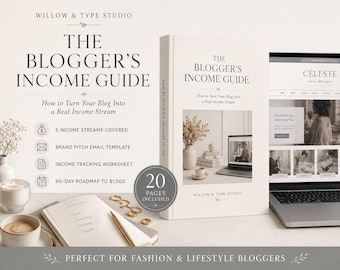 Blogger Income Guide | Wie man einen Blog monetarisiert | Affiliate Marketing PDF | Brand Collab Anleitung | Blog Einkommens-Ströme