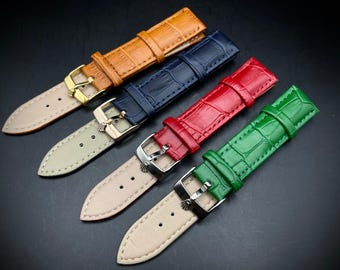 19mm 20mm Genuine Leather Strap With Replacement High Quality Buckle for Daytona Submariner Datejust Day Daye RLX Watches