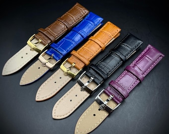 18mm 20mm Genuine Leather Strap With Replacement High Quality Buckle for Daytona Submariner Datejust Day Daye RLX Watches