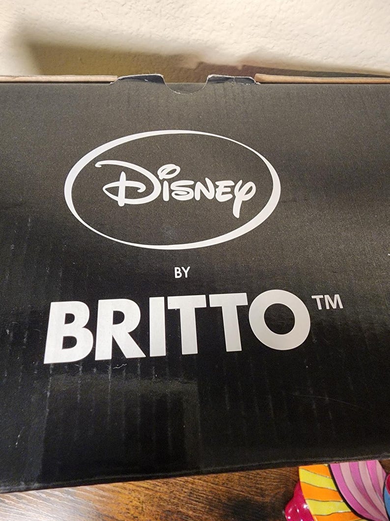 Figura de Mickey Mouse hechicero de Disney Romero Britto Fantasia Enesco con caja 8.75" imagen 3