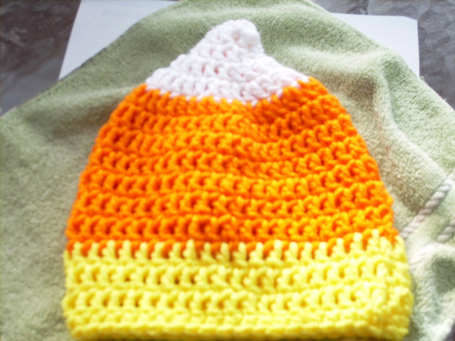 Crochet candy corn hat for Baby’s 1st Halloween great | Etsy