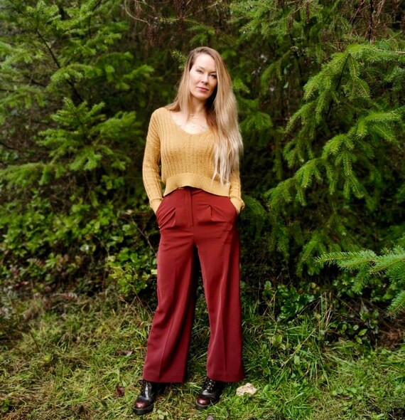 Authentic 1970s high waisted palazzo pants