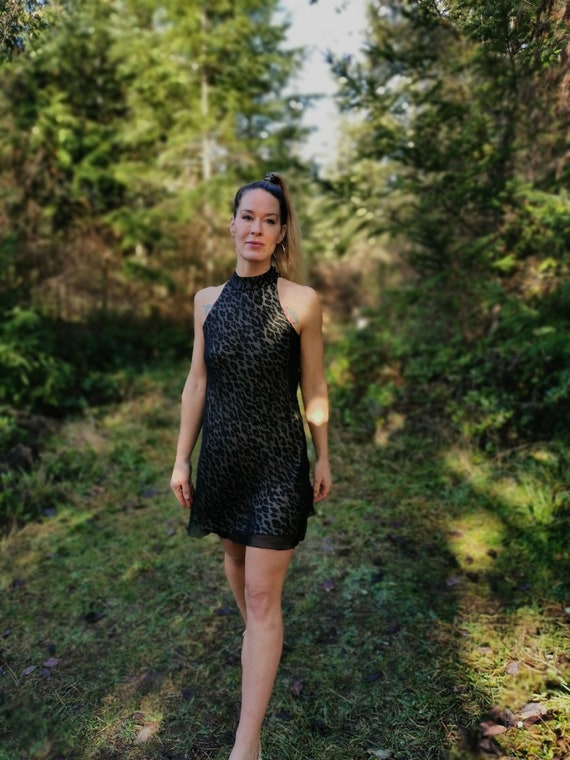 leopard mini dress