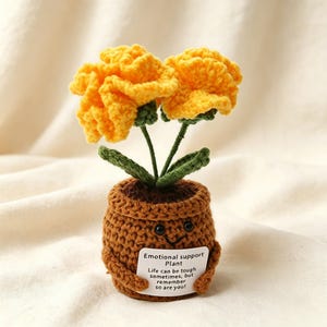 かぎ針編みの紫陽花鉢植え｜デスクデコレーション、励ましの贈り物、セルフケアアイテム
