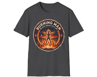 Burning Man Emblem T-Shirt | Black Rock City Festival Tee