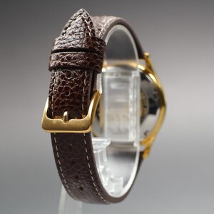 Exc+5 in Case Oris Pointer Date 7403-40B Gold 34mm Men's Automatic Watch U714 image 7