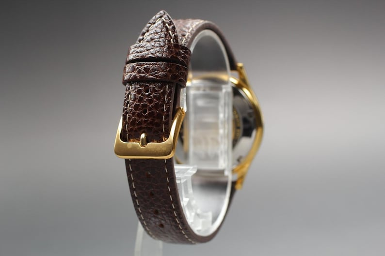 Exc+5 in Case Oris Pointer Date 7403-40B Gold 34mm Men's Automatic Watch U714 image 7