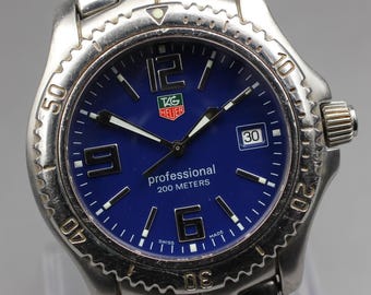 TAG Heuer Professional 200 Meters Quartz Men Watch S99.013K - Etsy