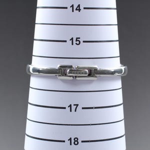 Vintage [Near Mint] Gucci 1400L Silver Black 25mm Women's Quartz Watch JP U671 image 10