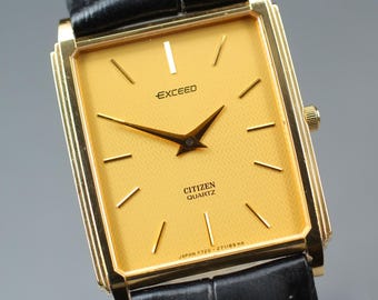 Vintage 1982 Citizen Exceed 1930-191081 |super Hard Alloy Case