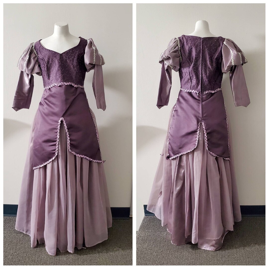 Vintage Dance Costume Purple Dance Costume Edwardian Style Etsy
