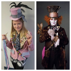 Costume Giacca Cosplay Alice In Wonderland Johnny Depp Cappellaio Matto Set  Comp