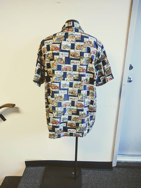 Vintage Clothing, Hawaiian Shirt, Blue Surf Board… - image 5