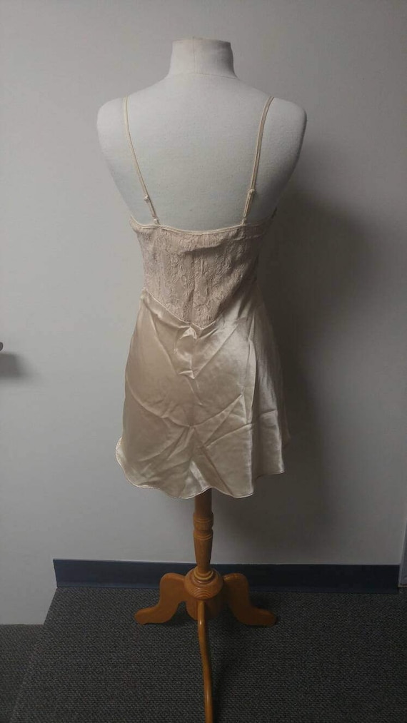 Combinaison Lingerie Vintage Années 60 En Coton Blanc - Taille M, Bon état