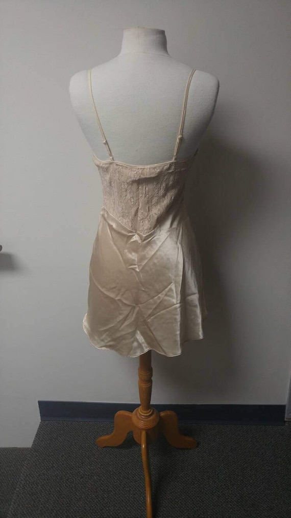 Vintage Lingerie, 1960's Vintage Tan Nightie, Bei… - image 4